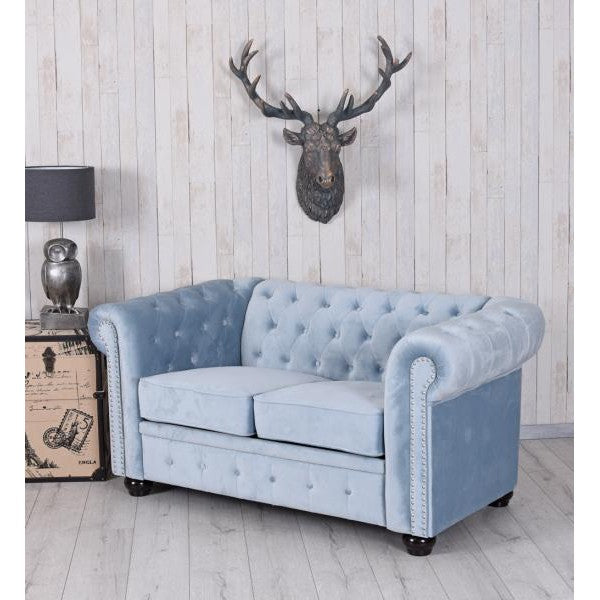 Divano Chesterfield in velluto British Chic