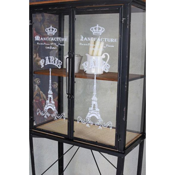 GLASVITRINE LOFT STUDIO VITRINENSCHRANK WOHNZIMMERSCHRANK SAMMELVITRINE