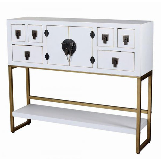 SIDEBOARD WEISS ANRICHTE CHINESISCHER HOCHZEITSSCHRANK