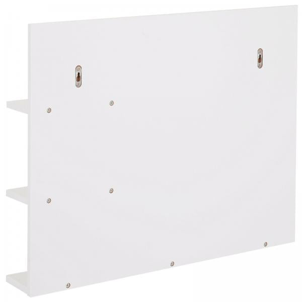 Specchio da bagno con 3 ripiani specchio da parete specchio mensola bagno MDF bianco