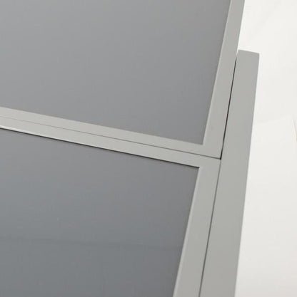 Balkon-Ausziehtisch 65/130x65cm, Aluminium + Glas