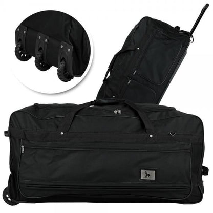 XXXL 182L Trolleytasche Reisetasche Sporttrolley Trolley Koffer schwarz