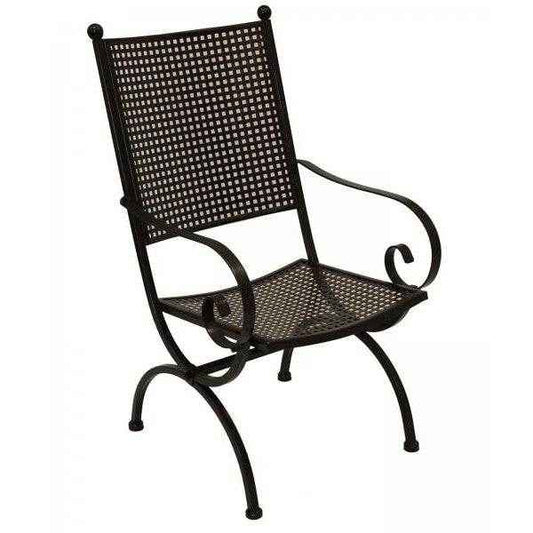 Sessel ROMEO ELEGANCE von MBM, Schmiedeeisen marone-antik