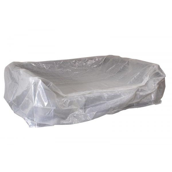 Abdeckhaube Loungeset Liegeinsel 245x165x80cm, PE transparent