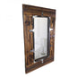 Miroir 120x80 cm LEMBERG miroir mural miroir en bois miroir armoire