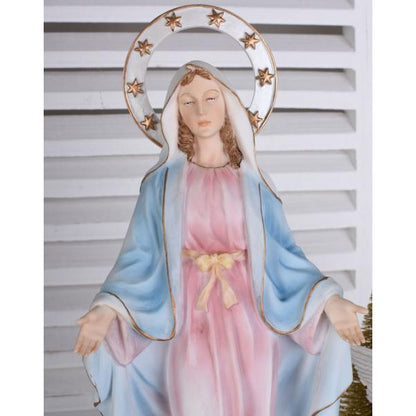 MADONNA STATUINA SHABBY CHIC MARIA MADRE DI DIO SCULTURA SACRA